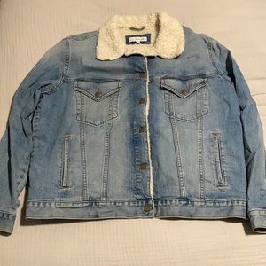 LOFT Sherpa Denim Jacket